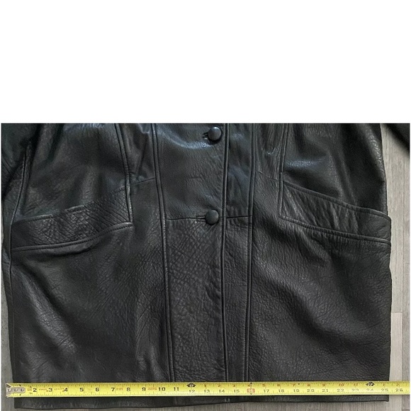 Ralph Lauren Vintage Leather Coat, Womens size XL - Picture 8 of 14